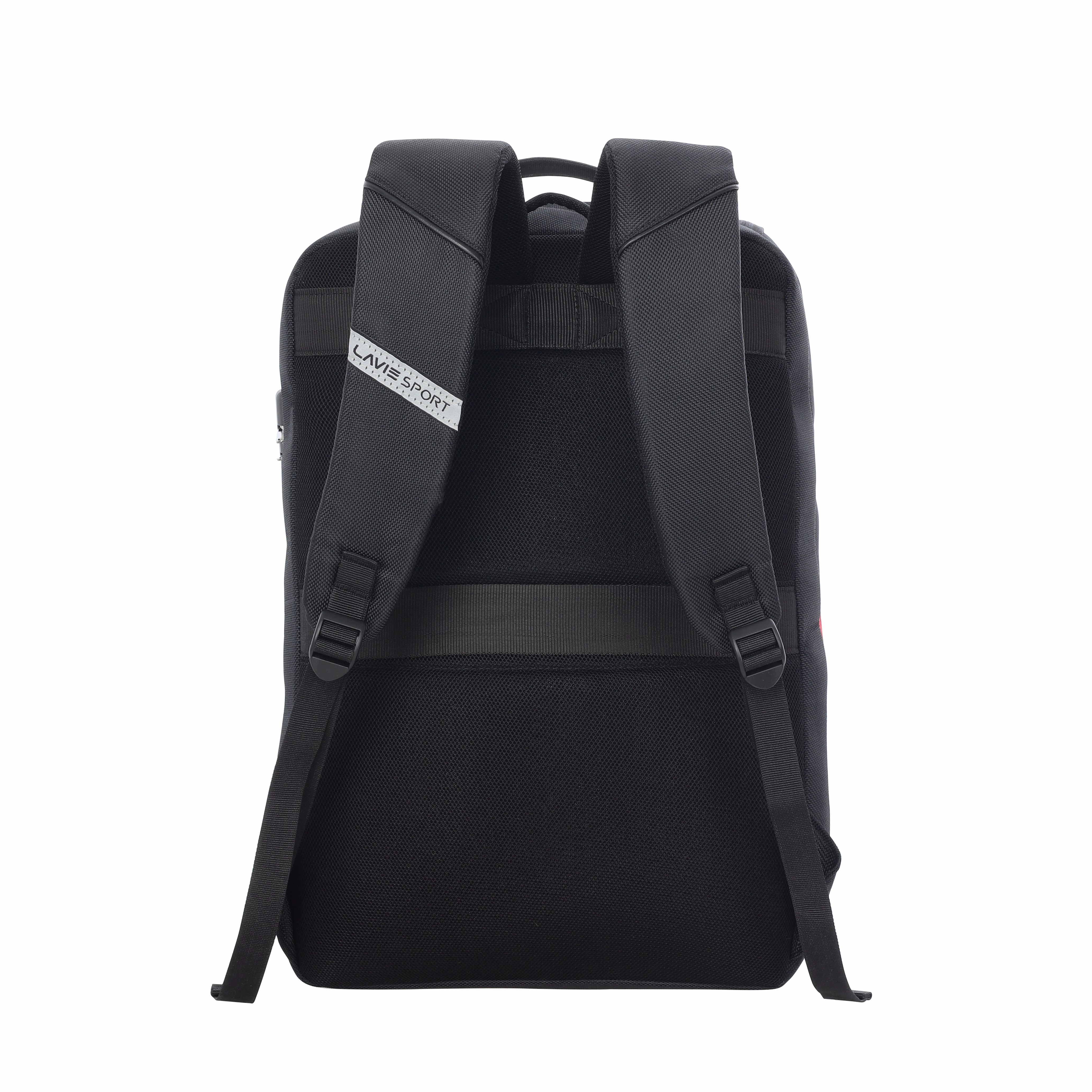 Lavie Sport Emperor 24L Anti-theft Laptop Backpack For Boys & Girls in Black and Red Colour