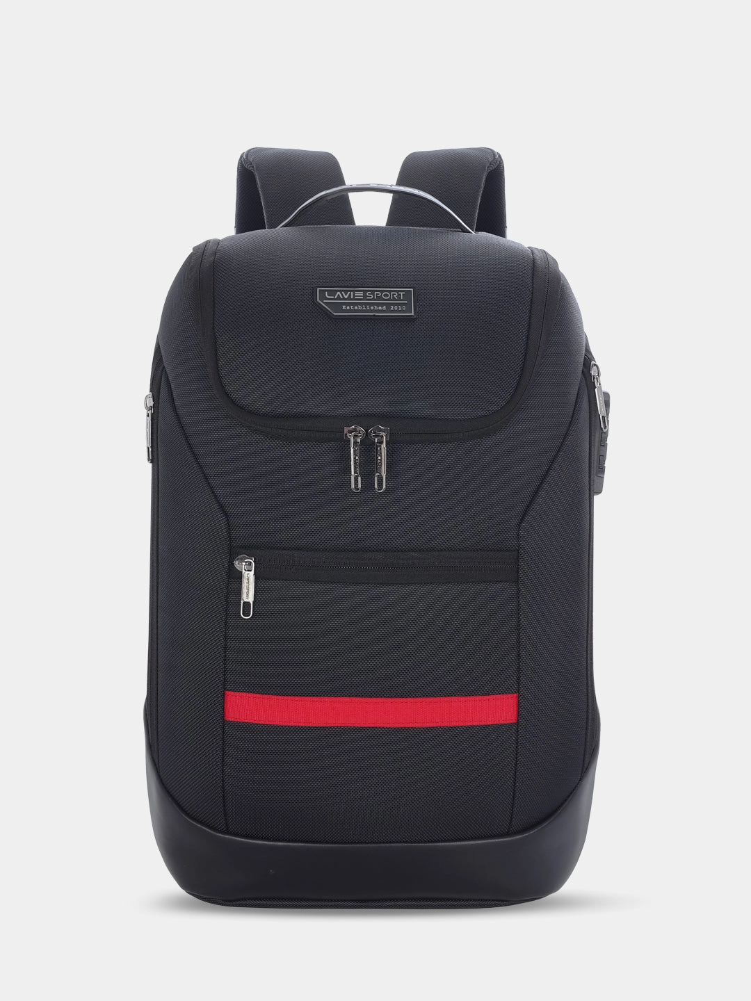 Lavie Sport Emperor 24L Anti-theft Laptop Backpack For Boys & Girls in Black and Red Colour