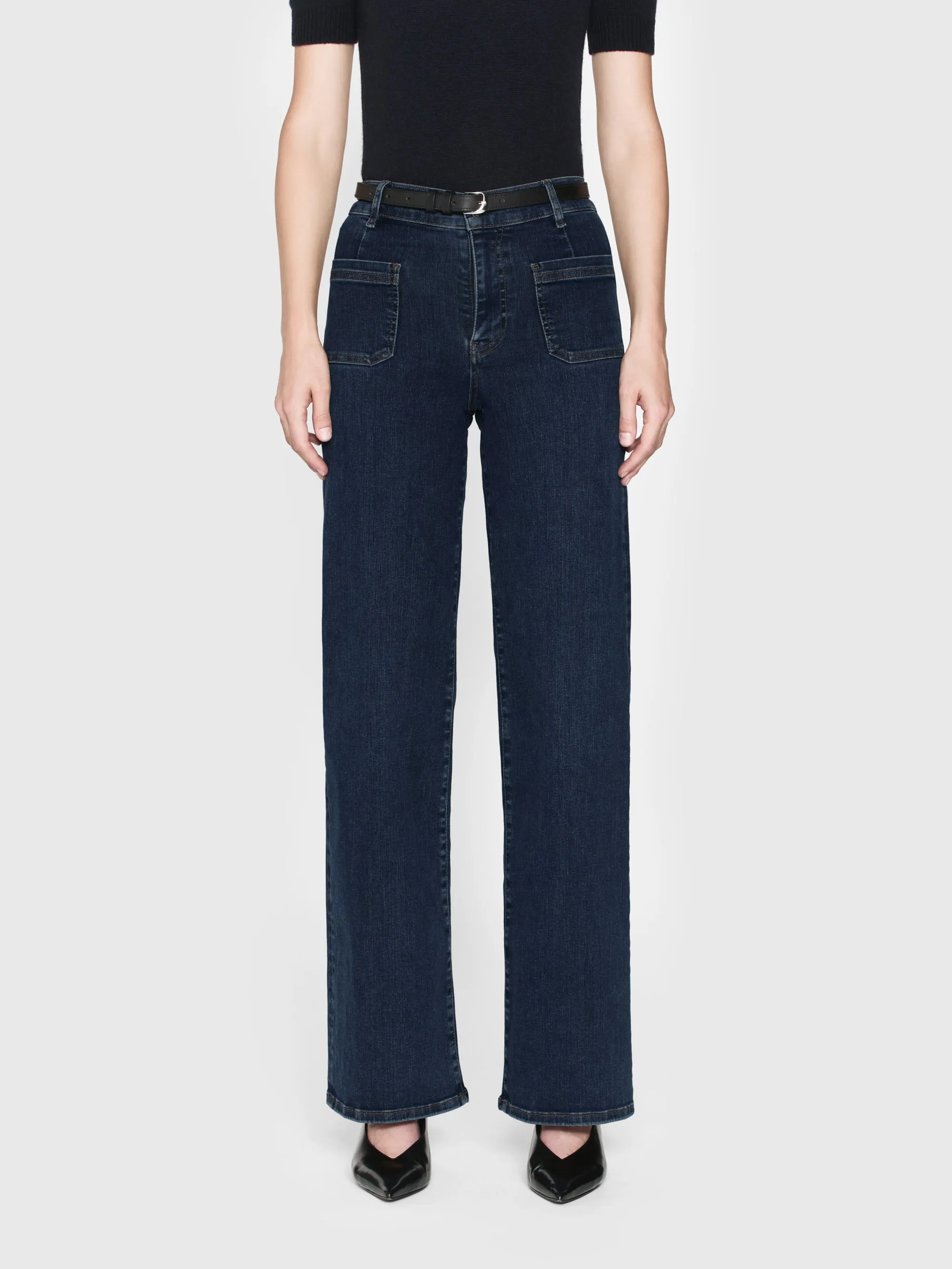 Le Slim Palazzo Bardot Pocket -- Cursive