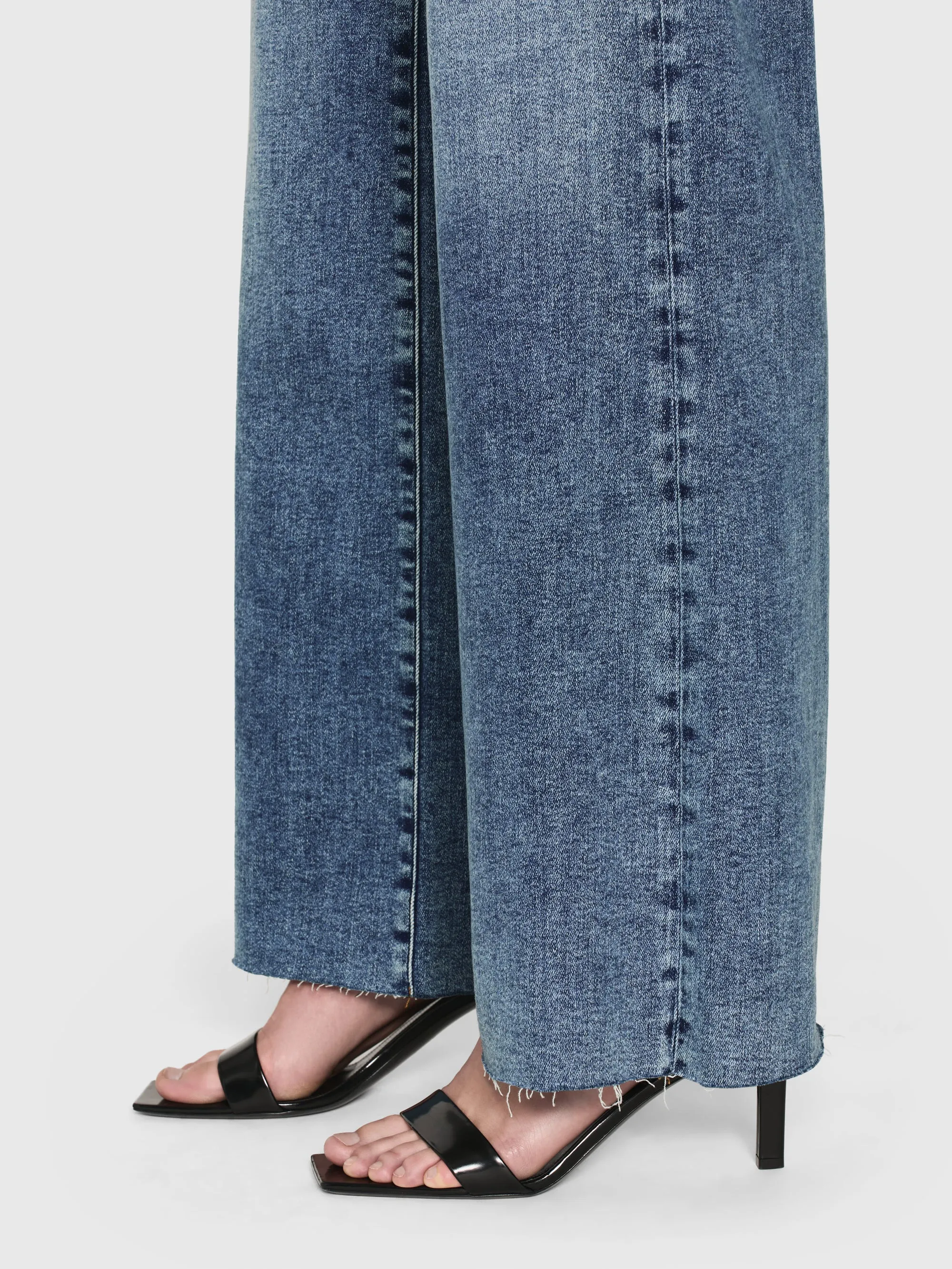 Le Slim Palazzo Raw Hem -- Rowley Raw After