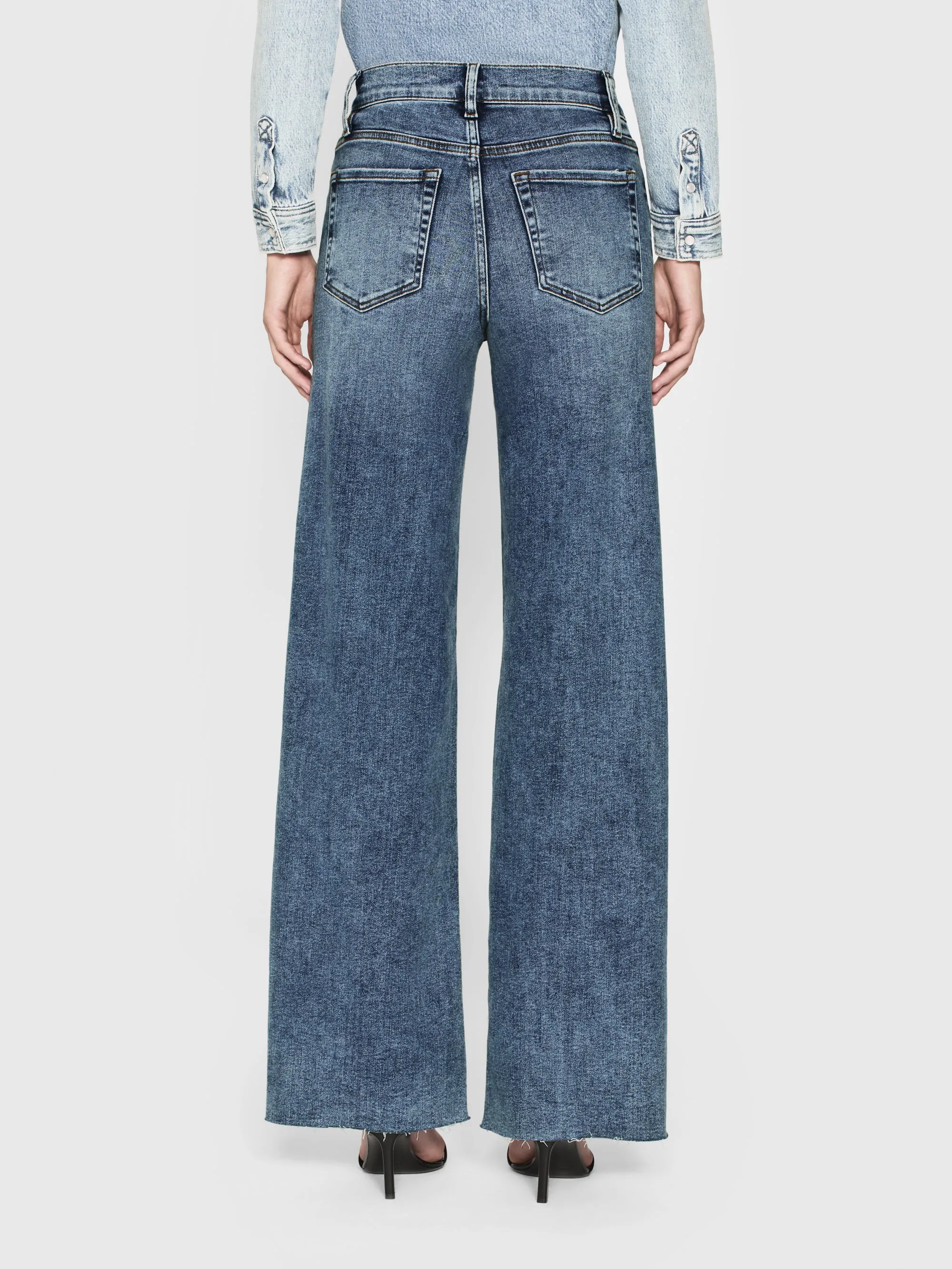 Le Slim Palazzo Raw Hem -- Rowley Raw After