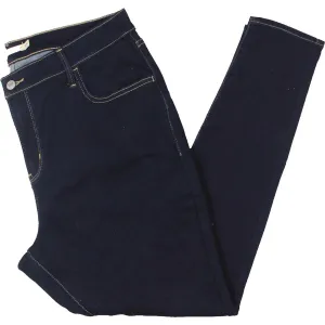 Levi's Womens Plus 720 High Rise Dark Wash Skinny Jeans