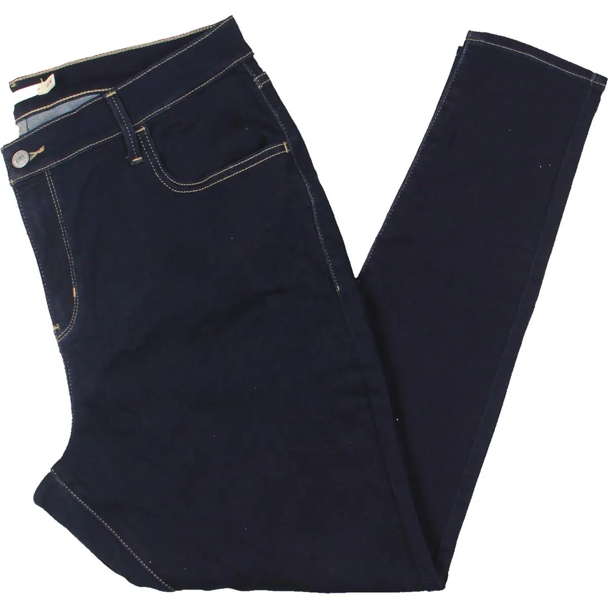 Levi's Womens Plus 720 High Rise Dark Wash Skinny Jeans