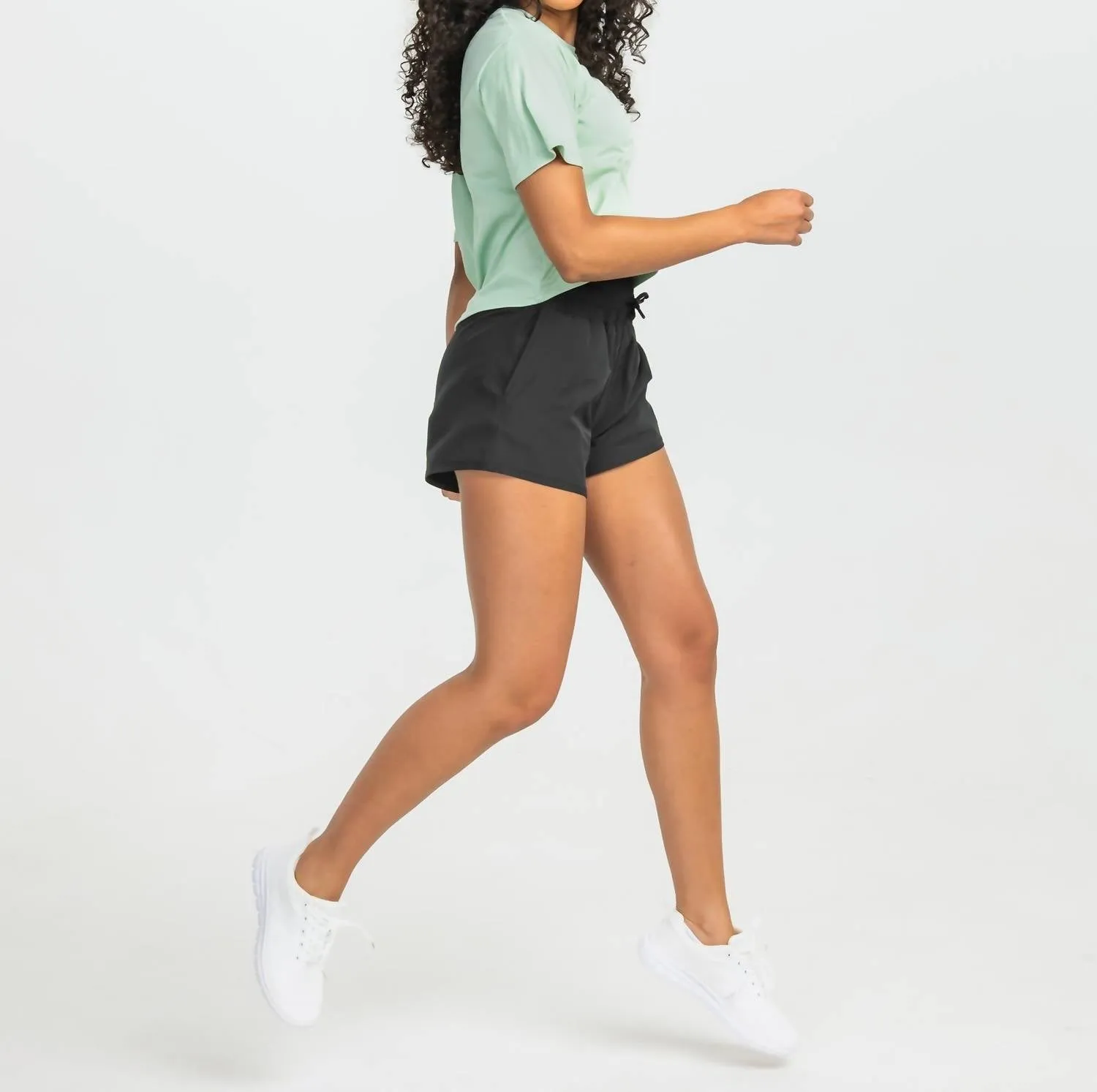 Lined Hybrid Shorts In Deep Space Black