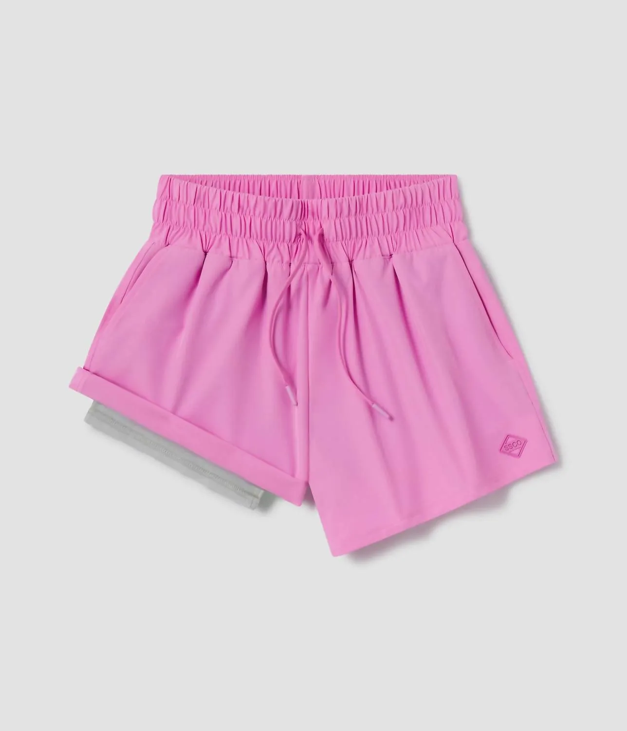 Lined Hybrid Shorts In Orchid