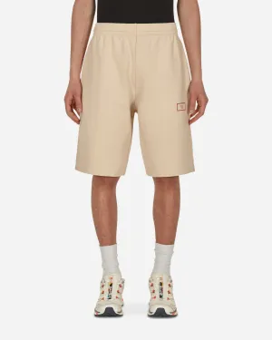Logo Wide Leg Shorts Beige