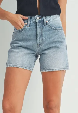 Longer Length Short In Light Wash