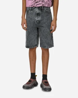 Loose Denim Shorts Grey