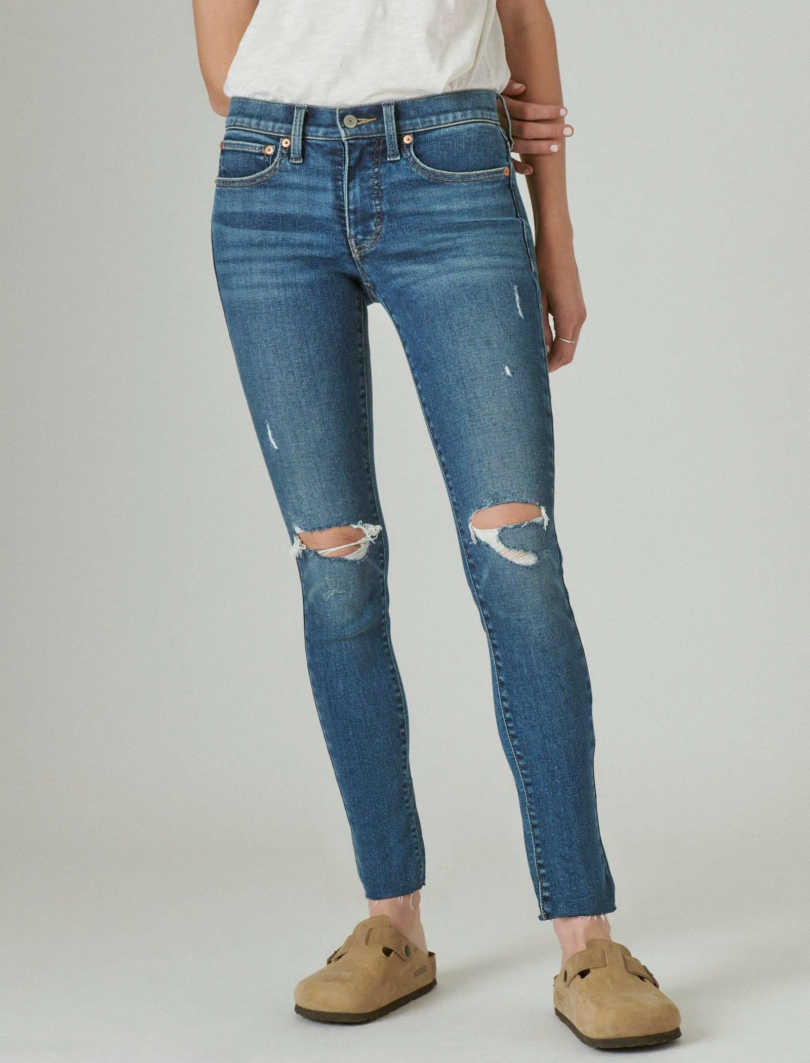 Lucky Brand Women's Mid Rise Ava Skinny Jean