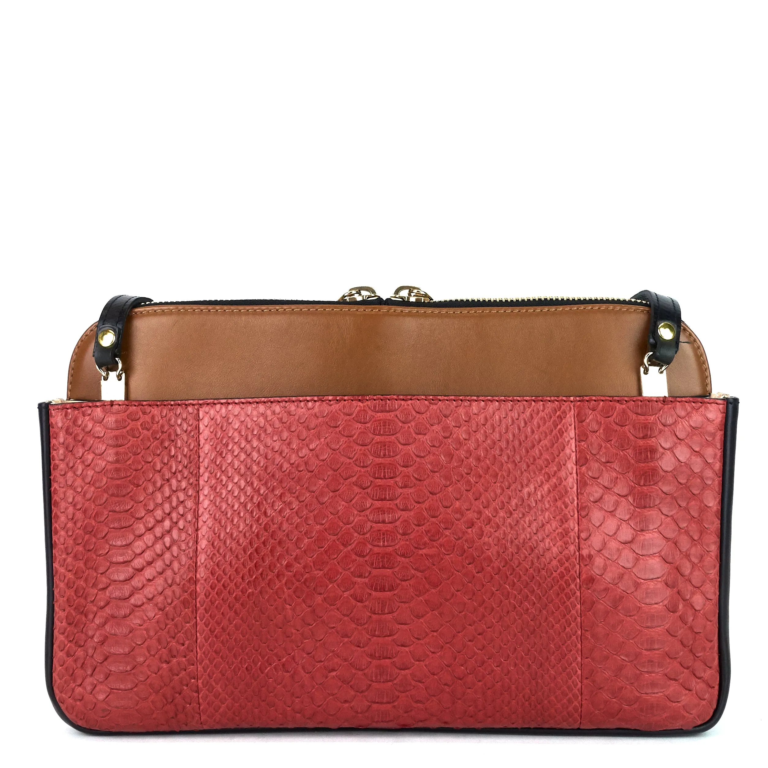 Lucy Python and Calfskin Leather Bag Bags_Chloé