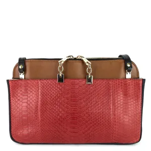 Lucy Python and Calfskin Leather Bag Bags_Chloé