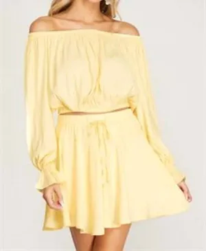 Lydia Shorts In Pale Yellow