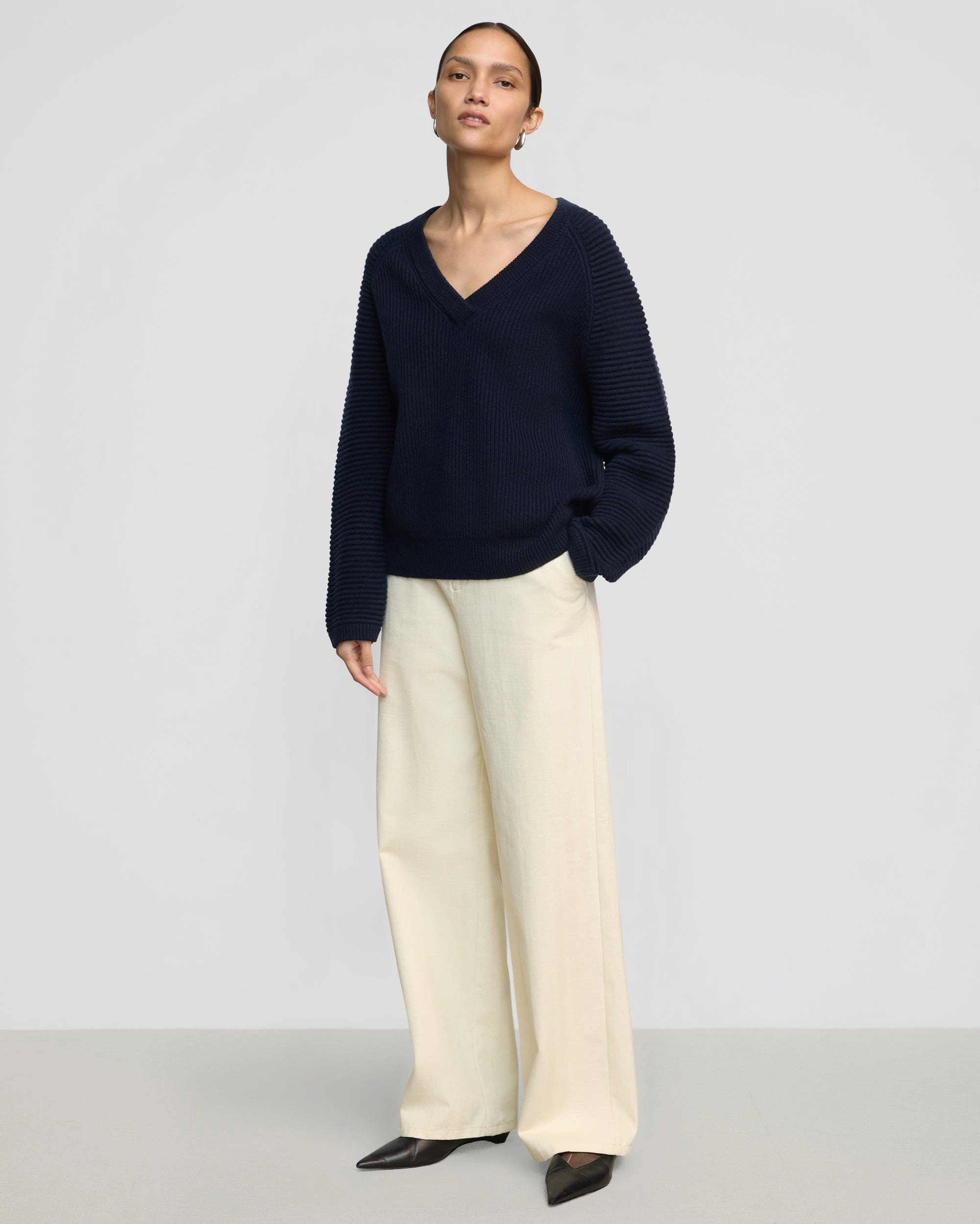 Malala Organic Cotton-Wool Ottoman Sweater