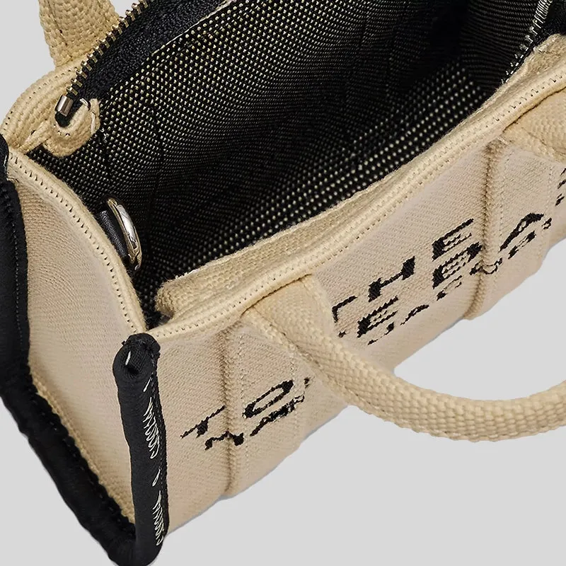 Marc Jacobs Bags MARC JACOBS The Jacquard Mini Tote Bag Warm Sand 2R3HCR027H01