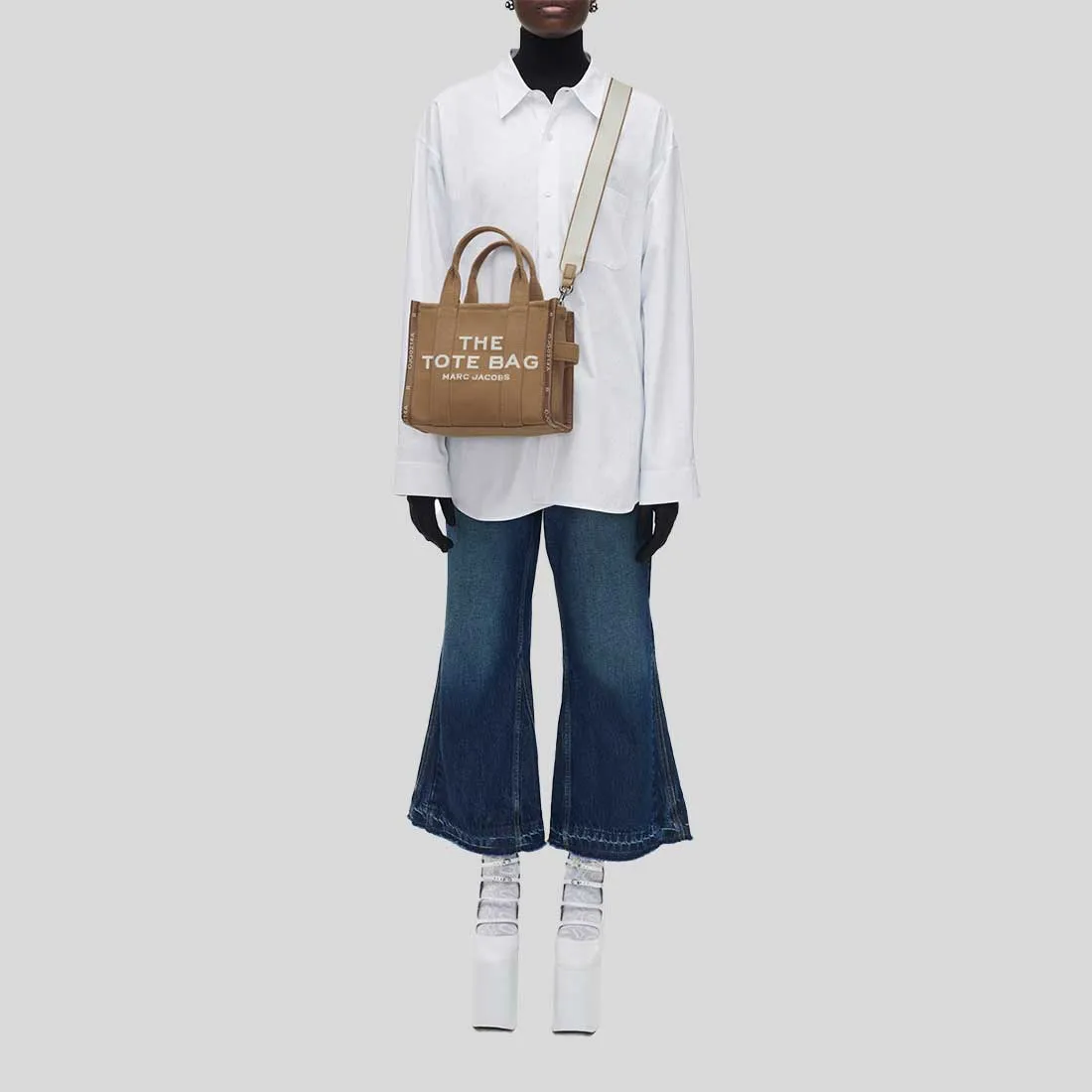 Marc Jacobs Bags MARC JACOBS The Jacquard Small Tote Bag Camel M0017025