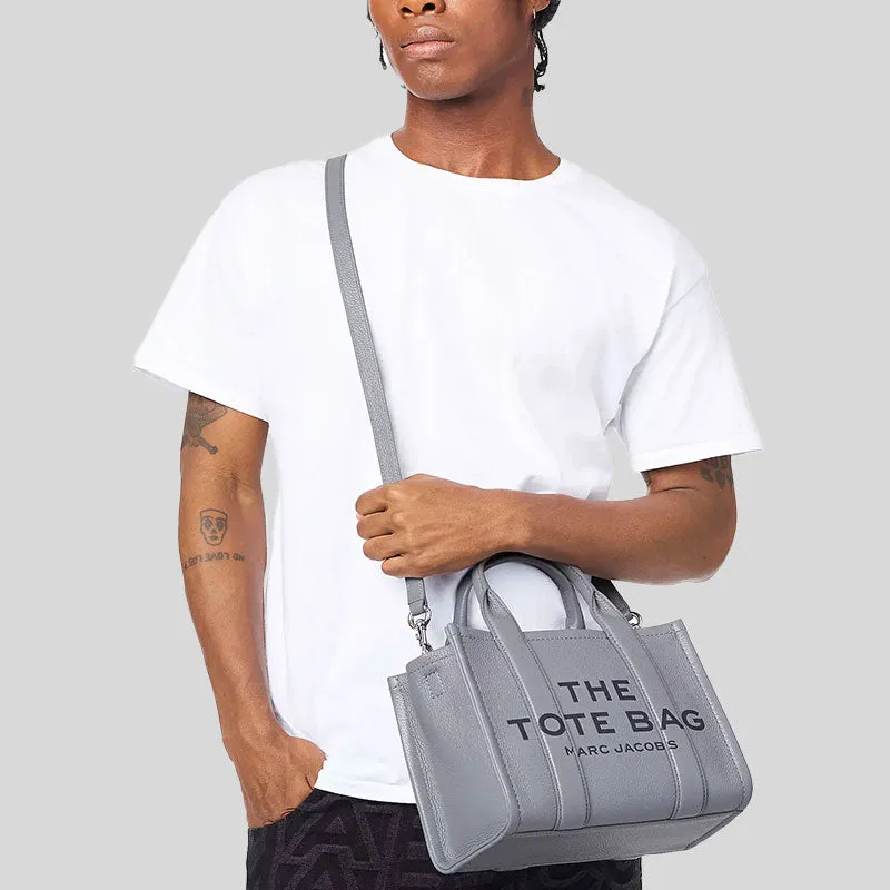 Marc Jacobs Bags MARC JACOBS The Leather Small Tote Bag Traveler Tote Wolf Grey H009L01SP21