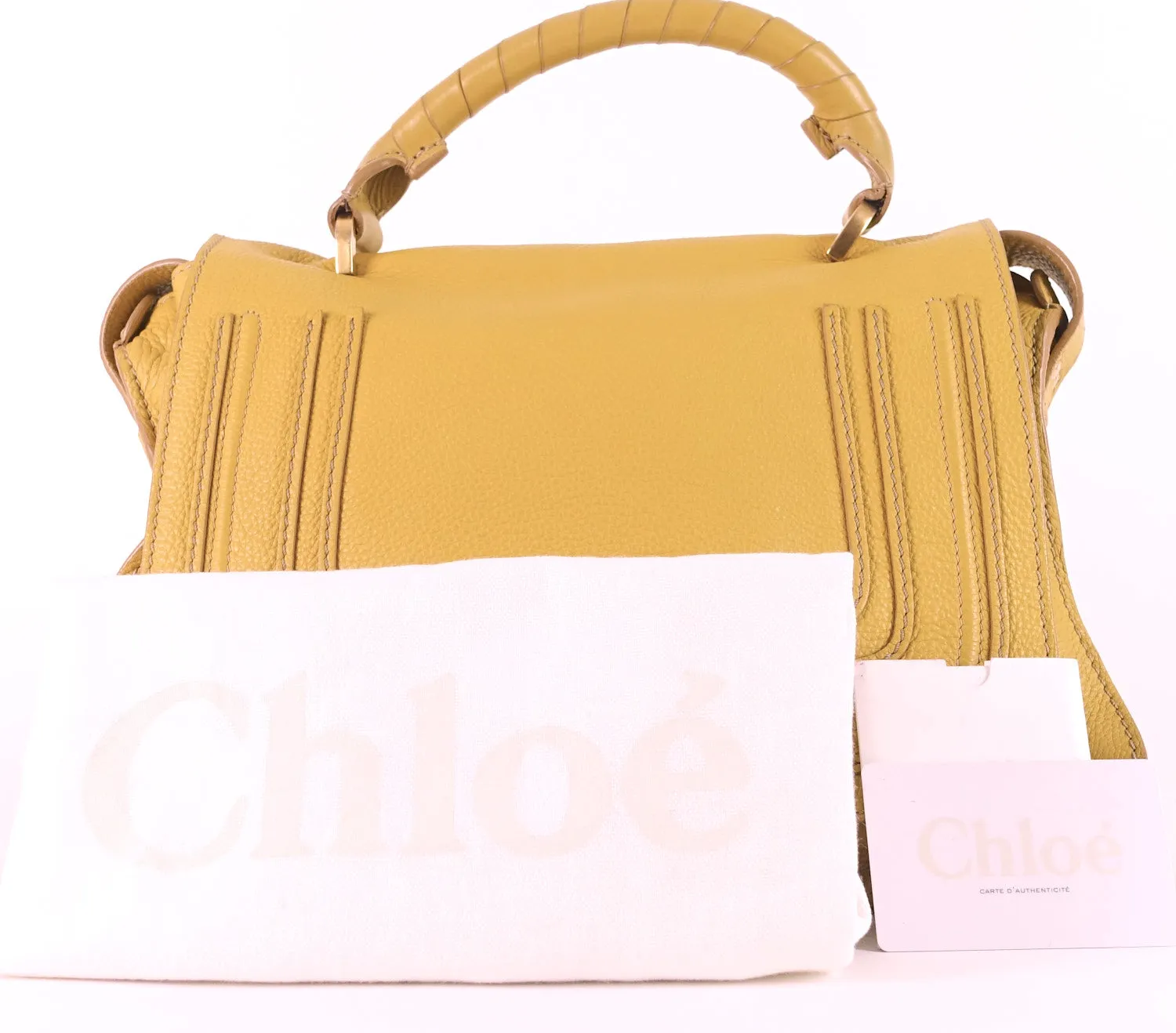 Marcie Top Handle Calfskin Leather Medium Bag Bags_Chloé
