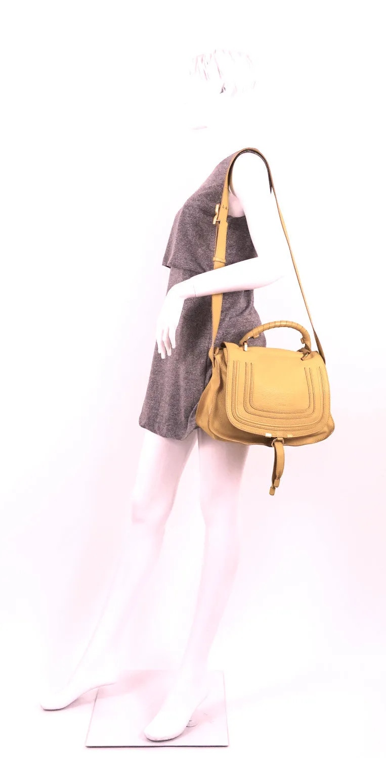 Marcie Top Handle Calfskin Leather Medium Bag Bags_Chloé
