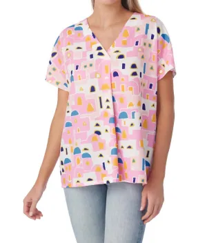 Martha Tunic Top In Caldera
