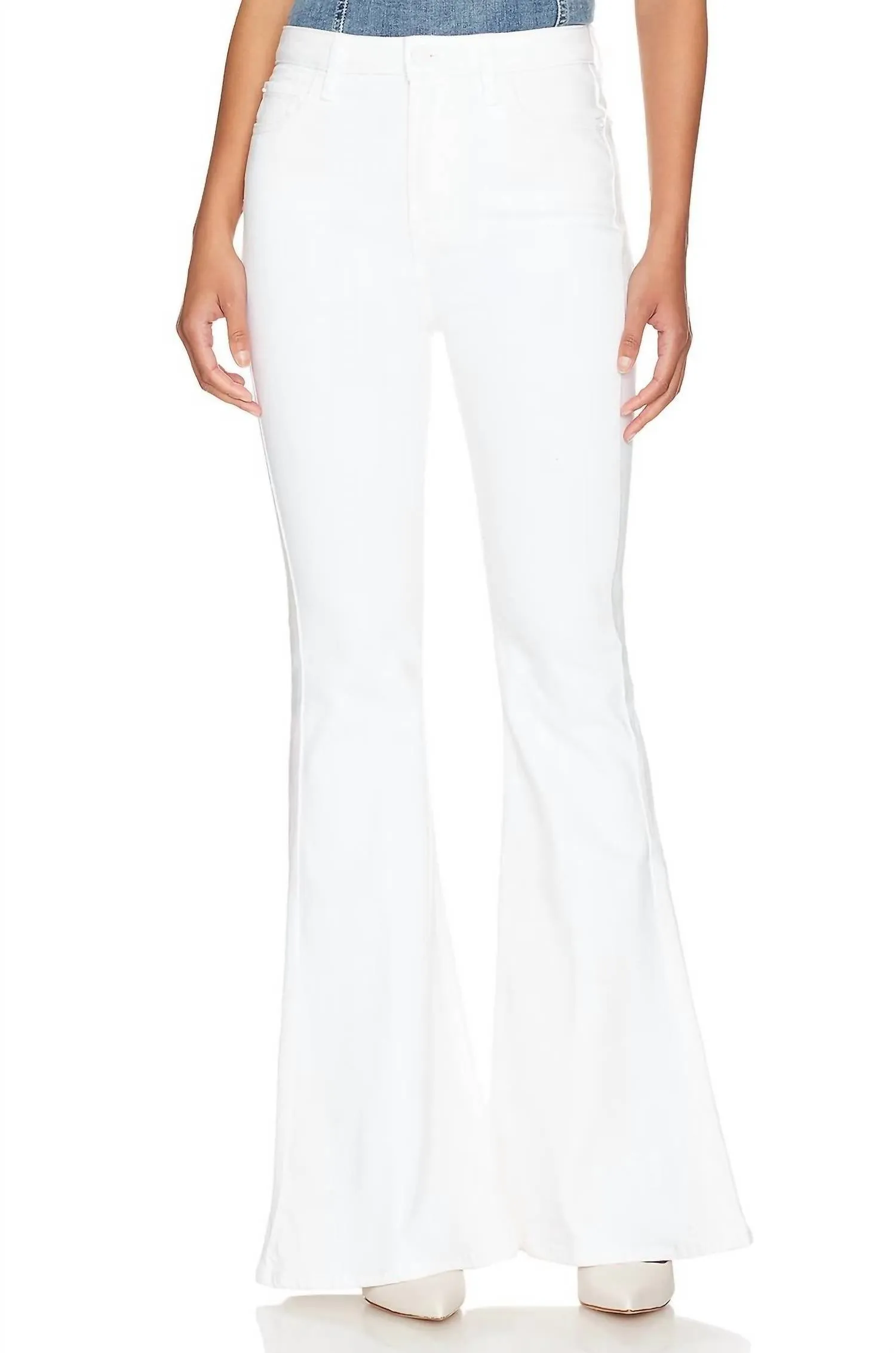 Mega Flare Jeans In White