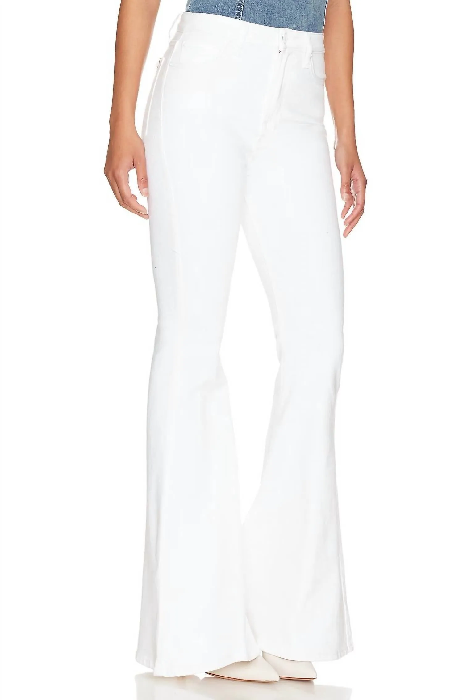 Mega Flare Jeans In White