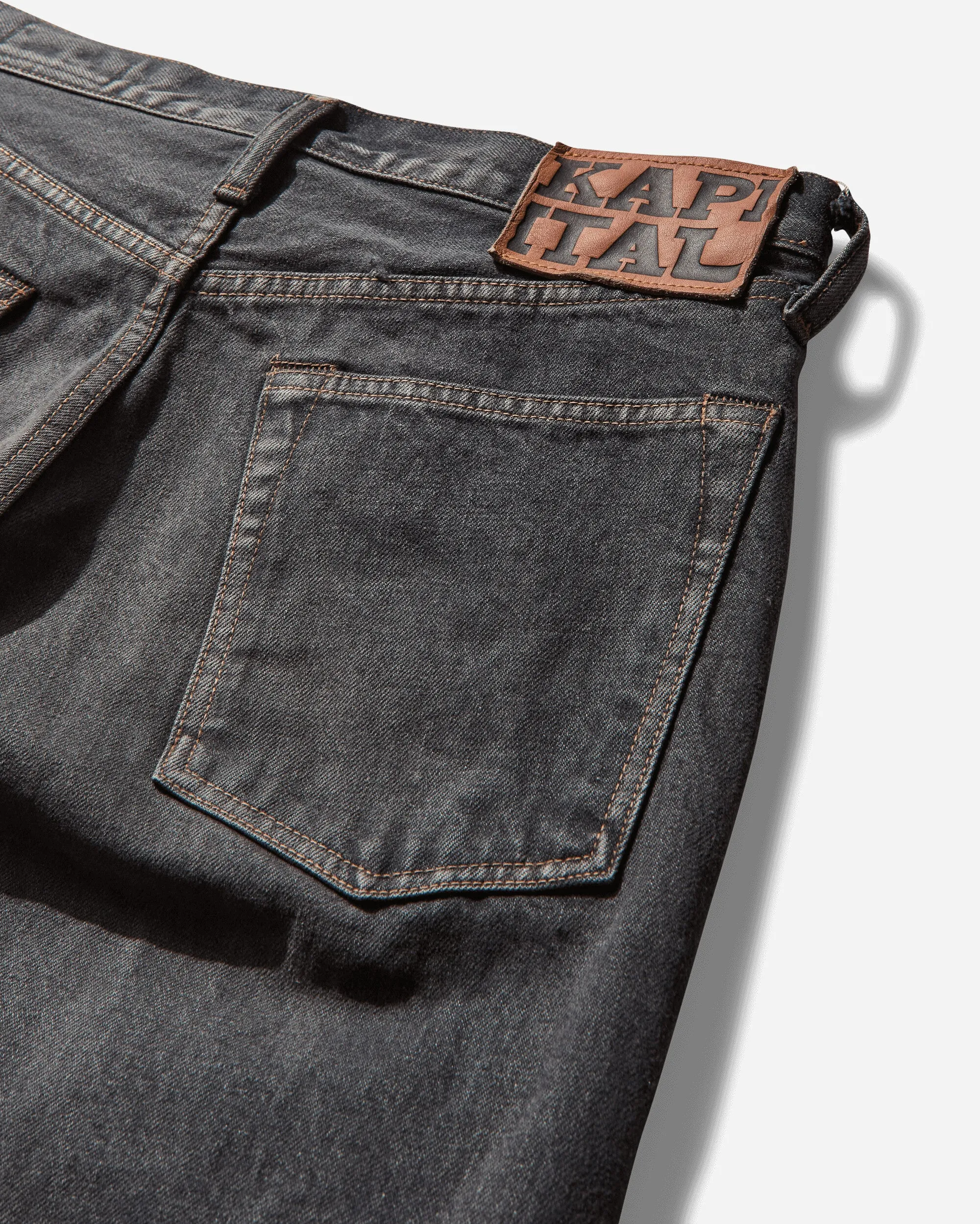 Men's 14oz Denim 5P Monkey Cisco (Studs) Black