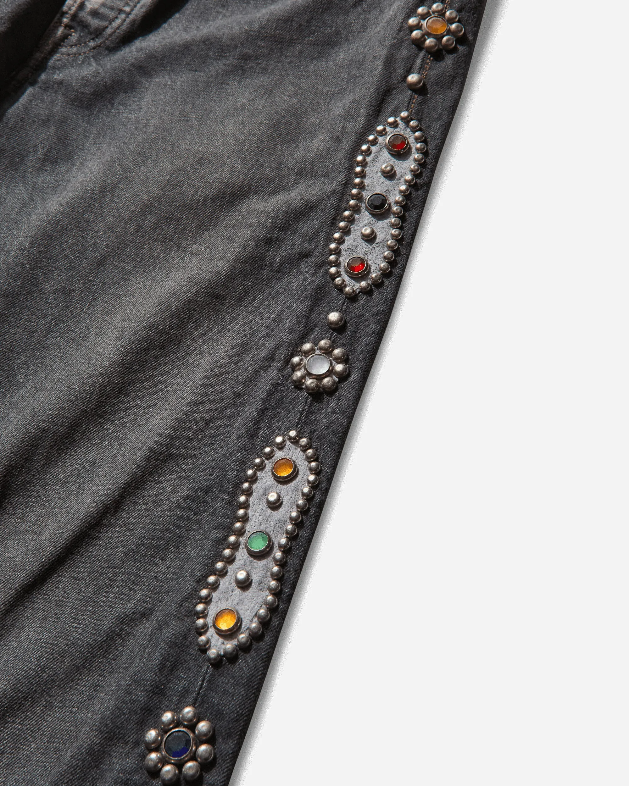 Men's 14oz Denim 5P Monkey Cisco (Studs) Black