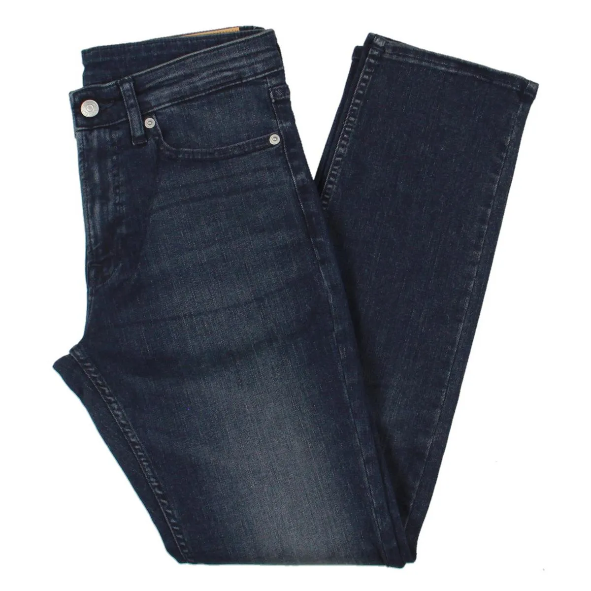 Mens Denim Stretch Straight Leg Jeans