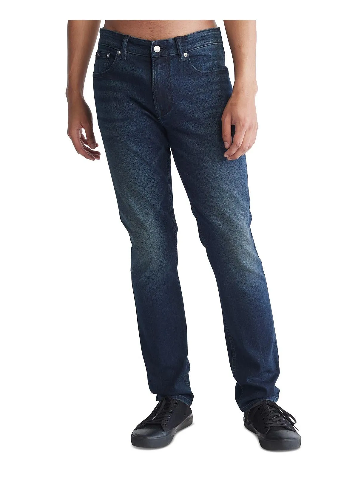 Mens Denim Stretch Straight Leg Jeans