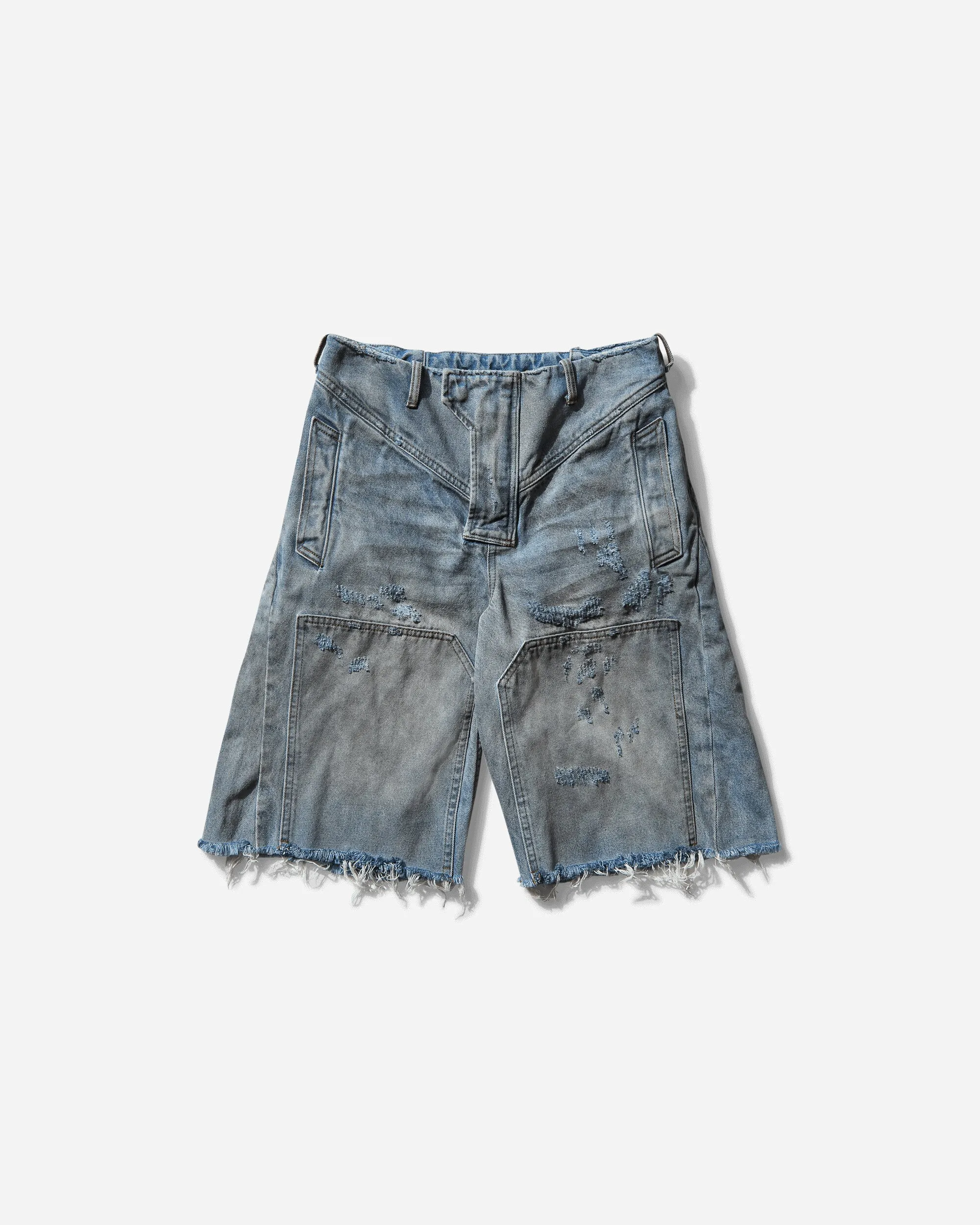 Men's Distressed Denim Shorts Blue