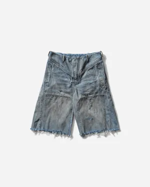 Men's Distressed Denim Shorts Blue