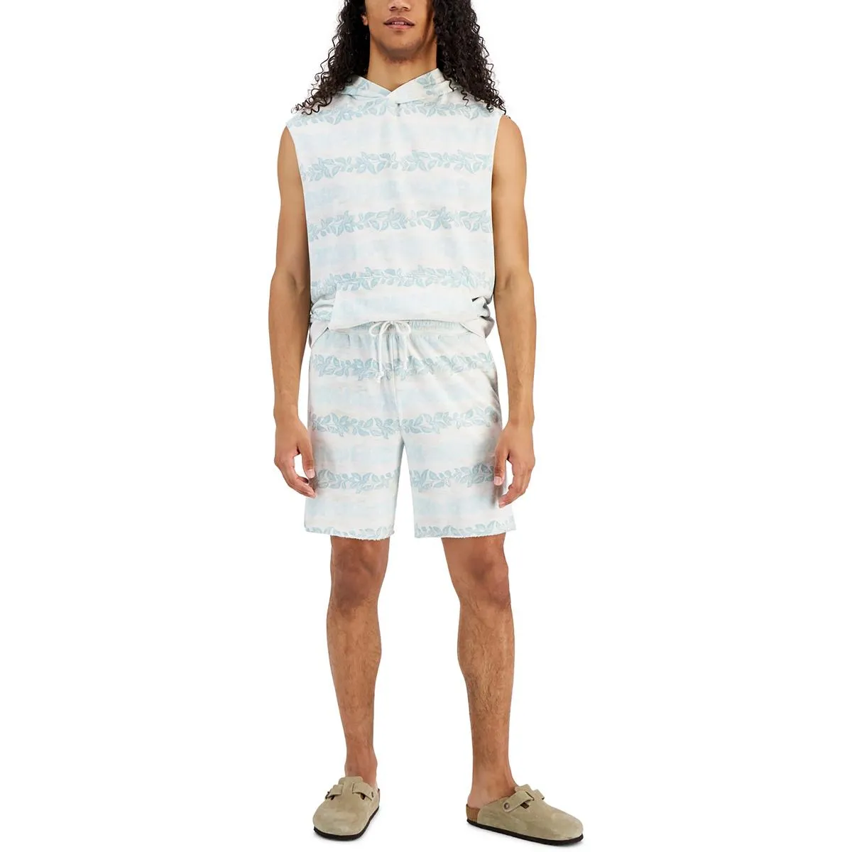 Mens Drawstring Elastic Casual Shorts