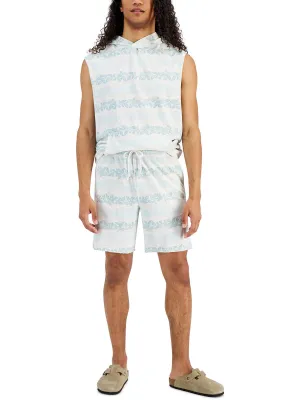 Mens Drawstring Elastic Casual Shorts