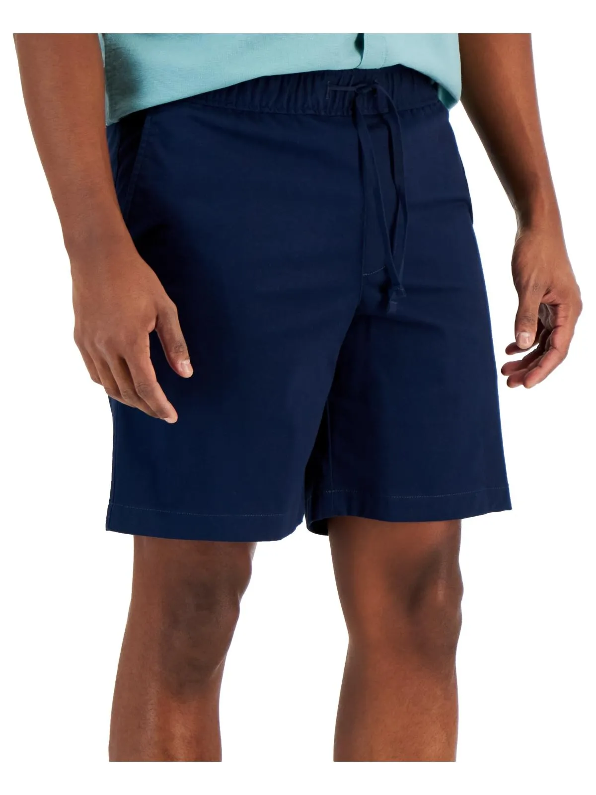 Mens Drawstring Pockets Casual Shorts