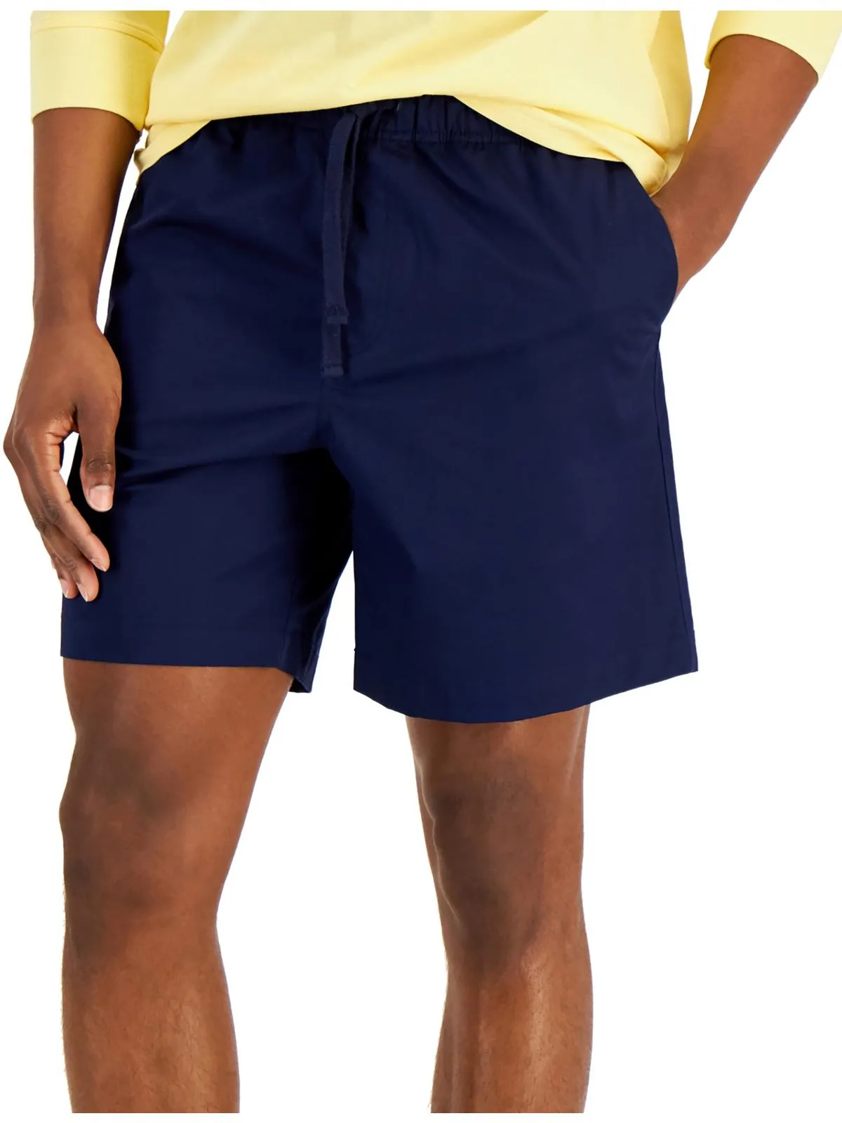 Mens Flat-Front Relaxed Casual Shorts