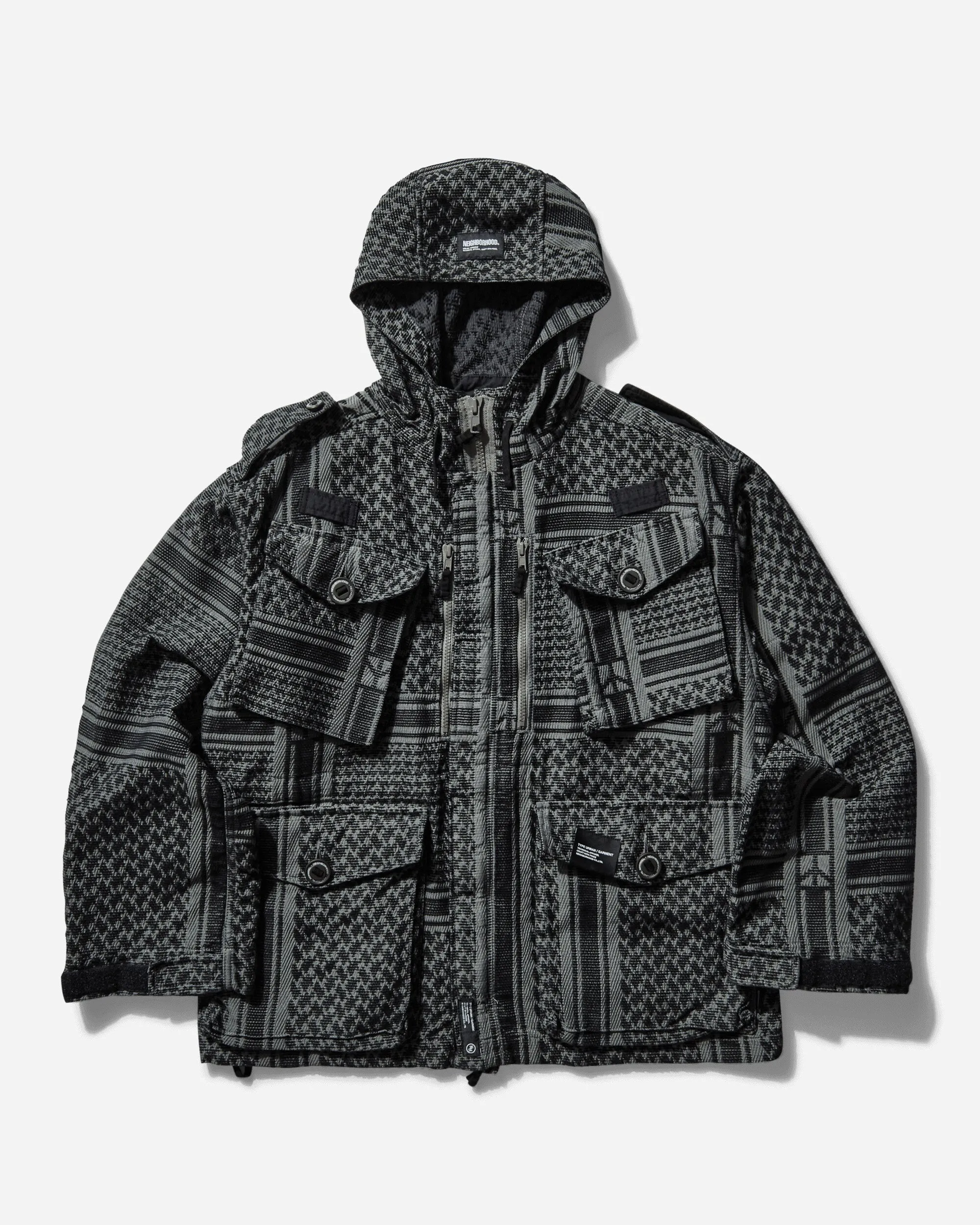 Men's JQ Shemagh Smock Jacket Black