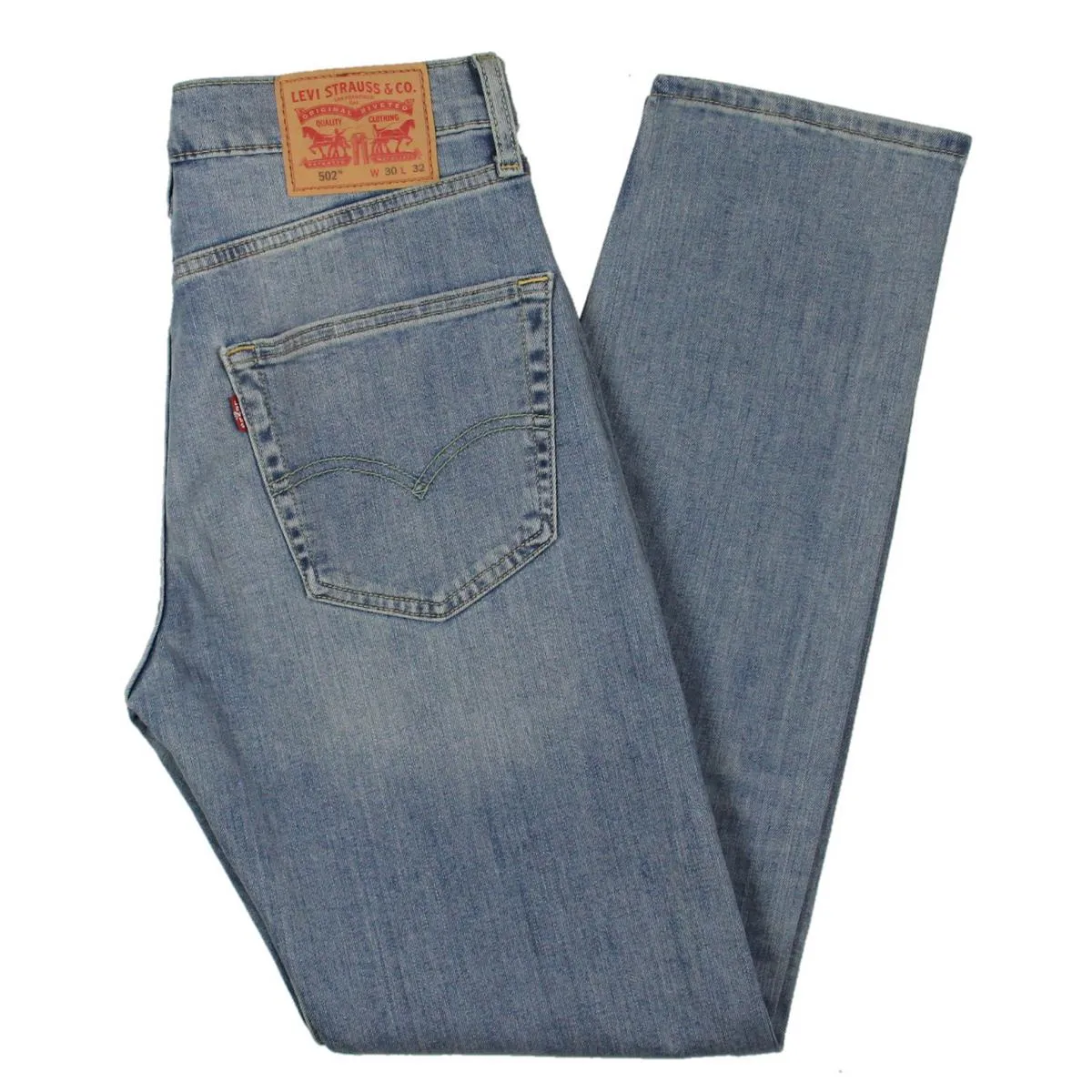 Mens Low Rise Regular Fit Straight Leg Jeans