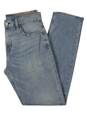 Mens Low Rise Regular Fit Straight Leg Jeans