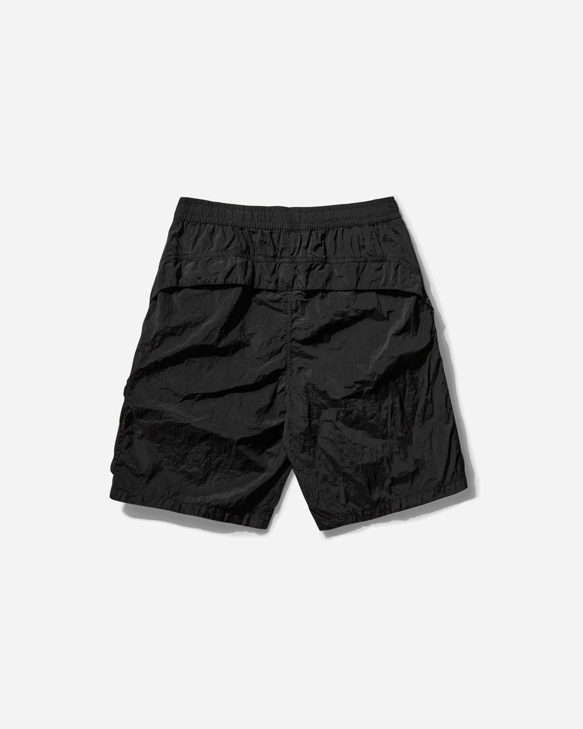 Men's Nylon Metal Cargo Shorts Black