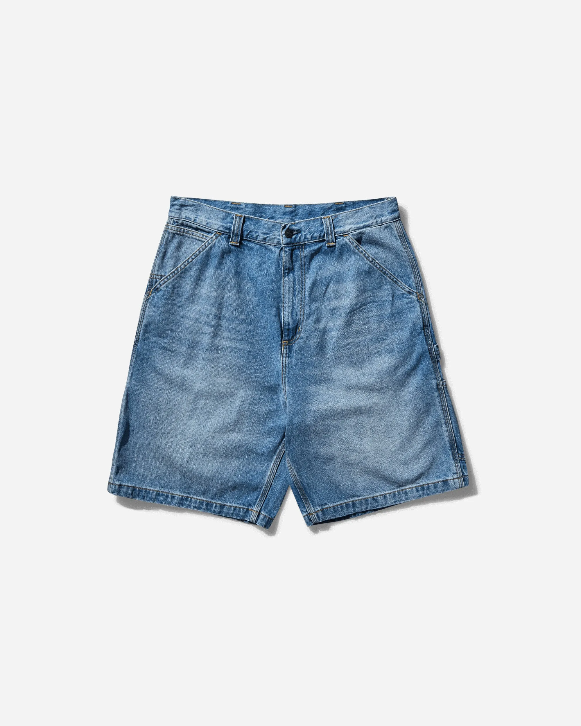 Men's OG Single Knee Shorts Blue (Burst Washed)