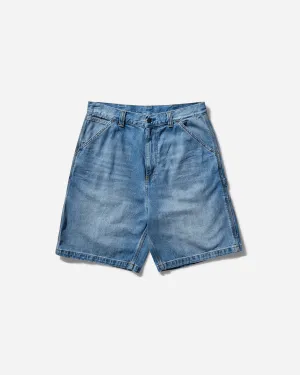 Men's OG Single Knee Shorts Blue (Burst Washed)