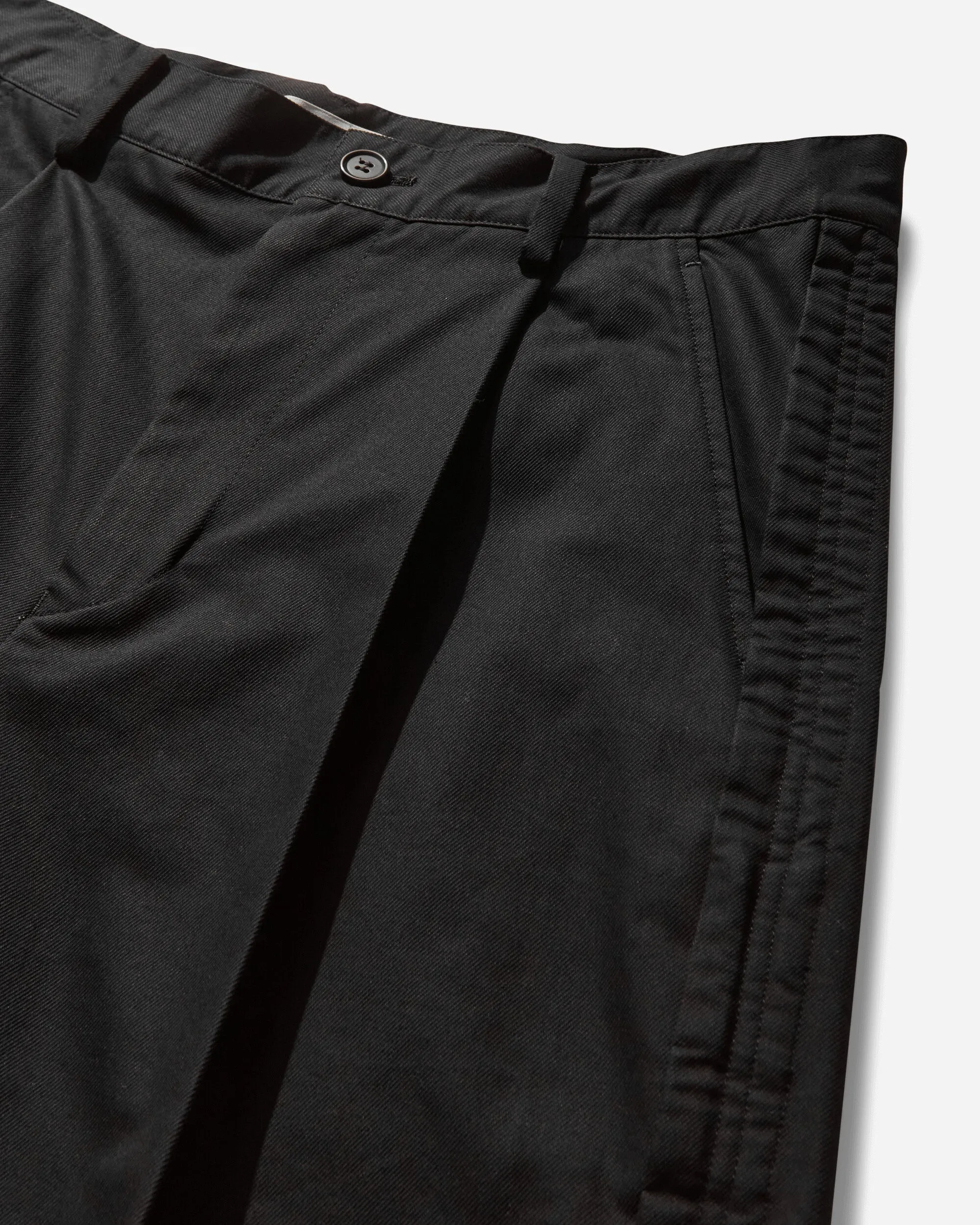 Men's Pleated Shorts Black