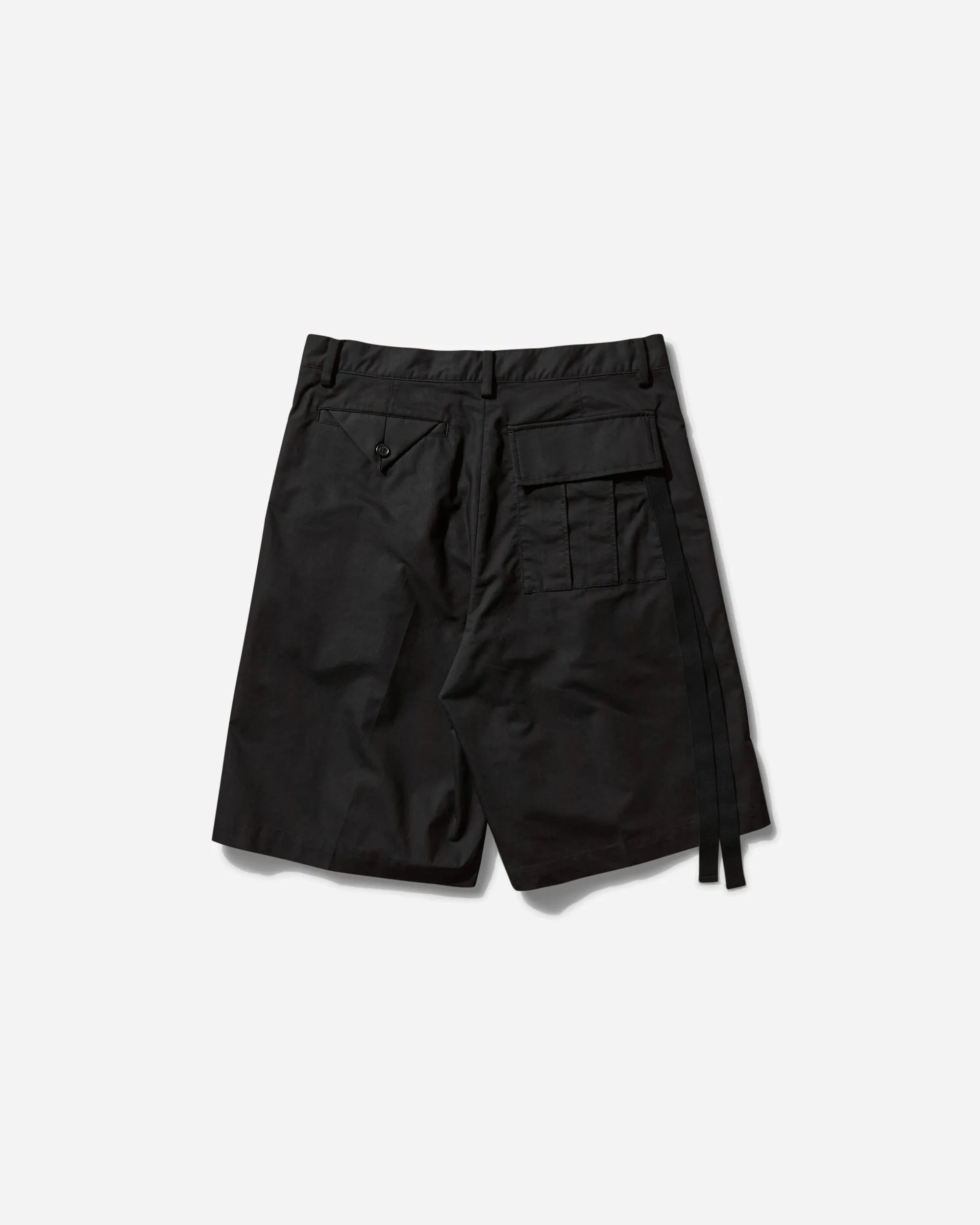 Men's Pleated Shorts Black