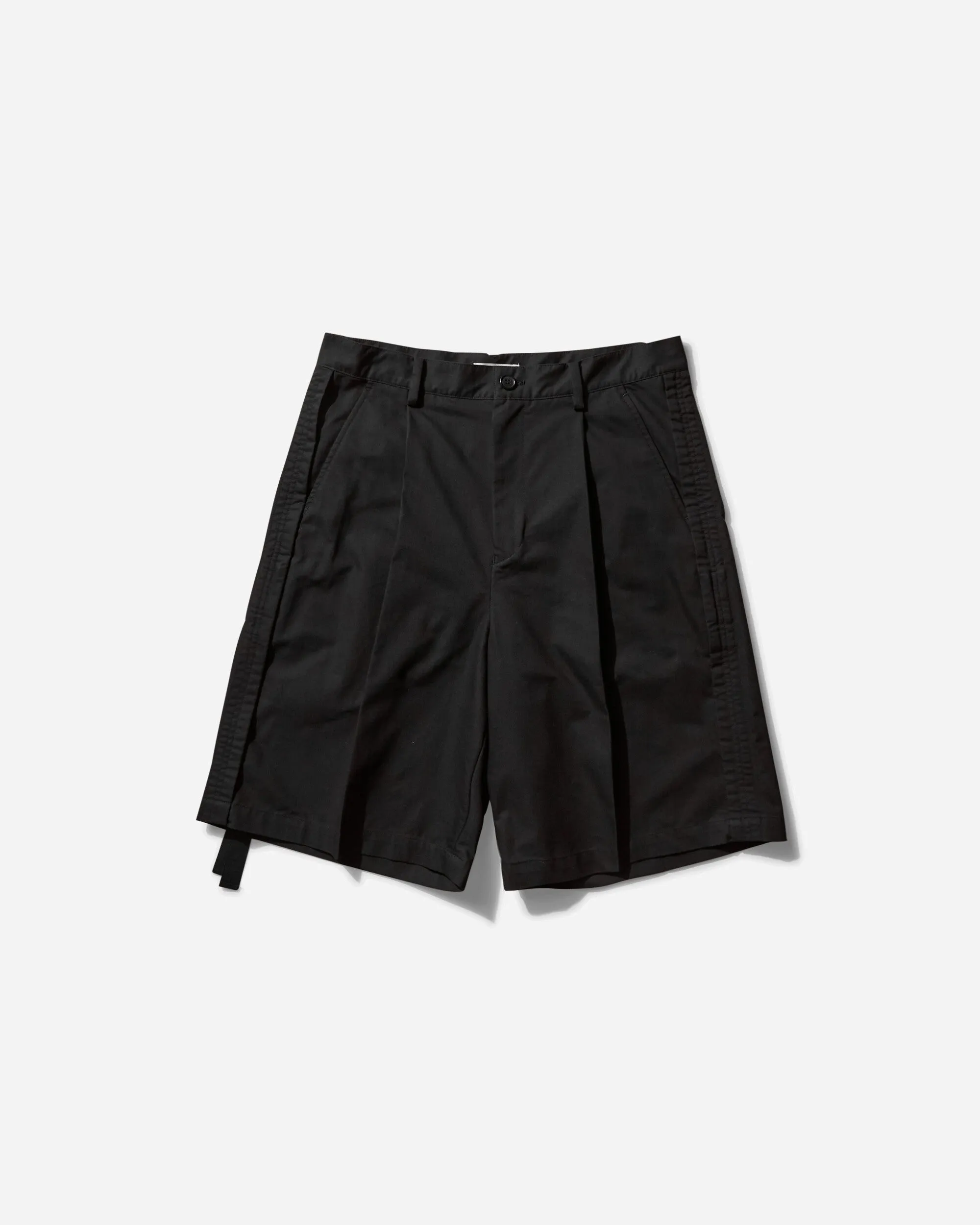Men's Pleated Shorts Black