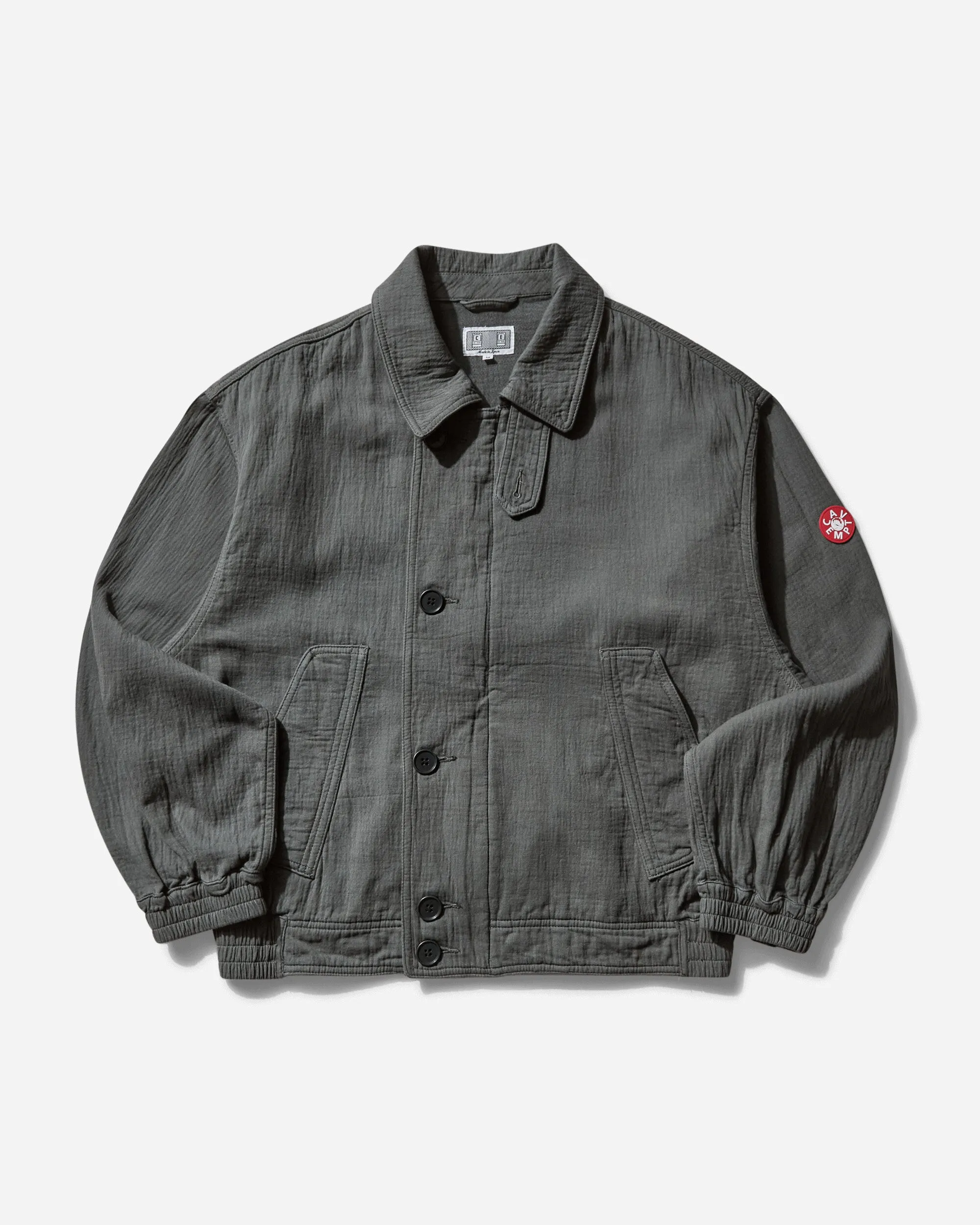 Men's Soft Cotton Zip Jacket Charcoal