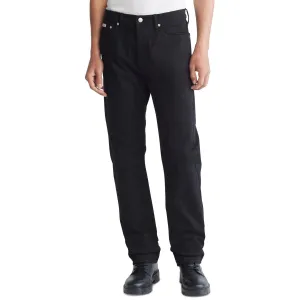 Mens Stretch Mid Rise Straight Leg Jeans