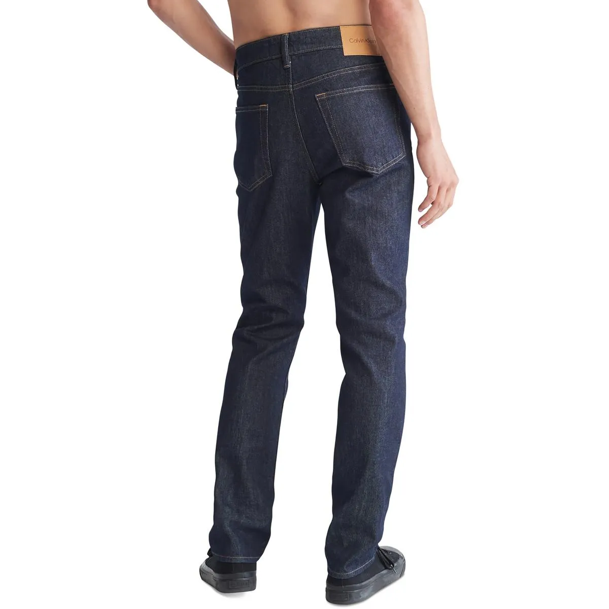 Mens Stretch Straight Slim Jeans