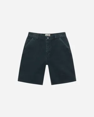Men's Washed Canvas Work Short Black