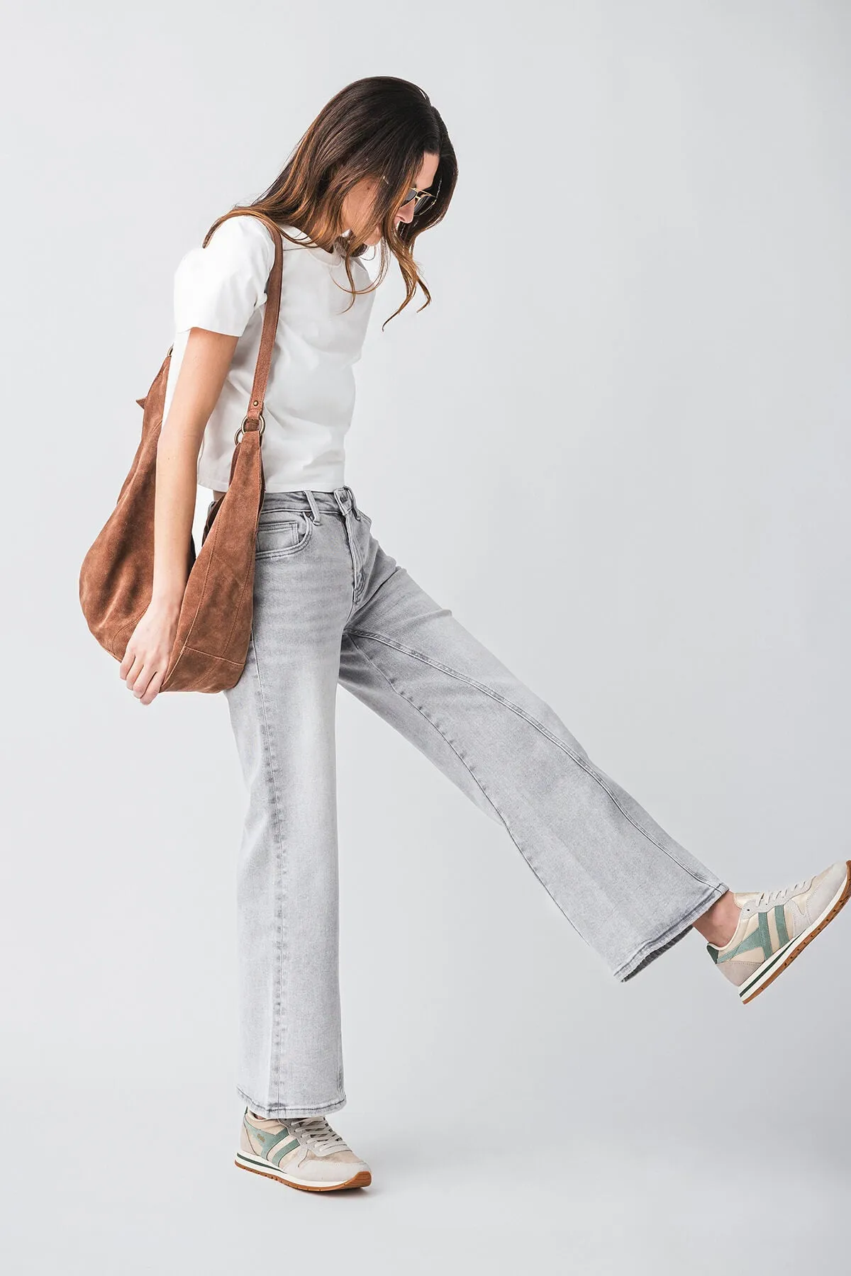 Mica Denim High Rise Wideleg Jeans