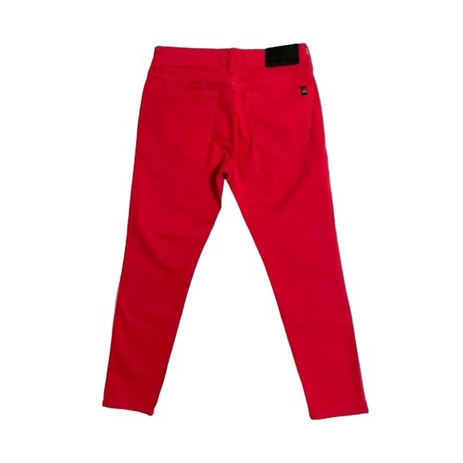 Midrise Ankle Denim Skinny Jeans In Red